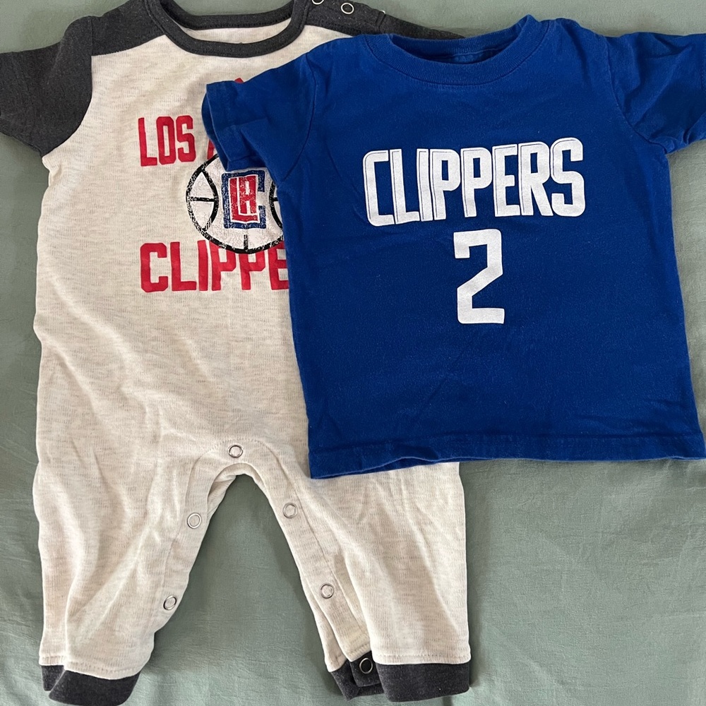 Los Angeles Clippers bodysuit and tshirt